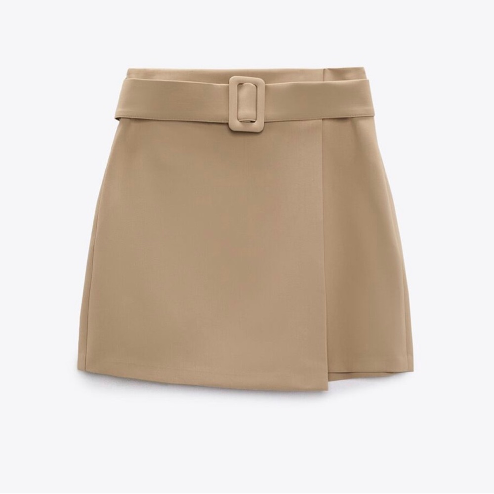 NWT Zara belted mini skirt